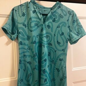 Nike NEWTeal Paisley Print women’s shirt